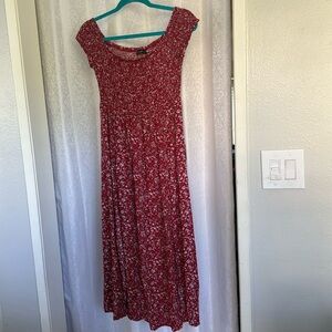 SHEIN MAXI SMOCKED TOP DRESS Sz: L